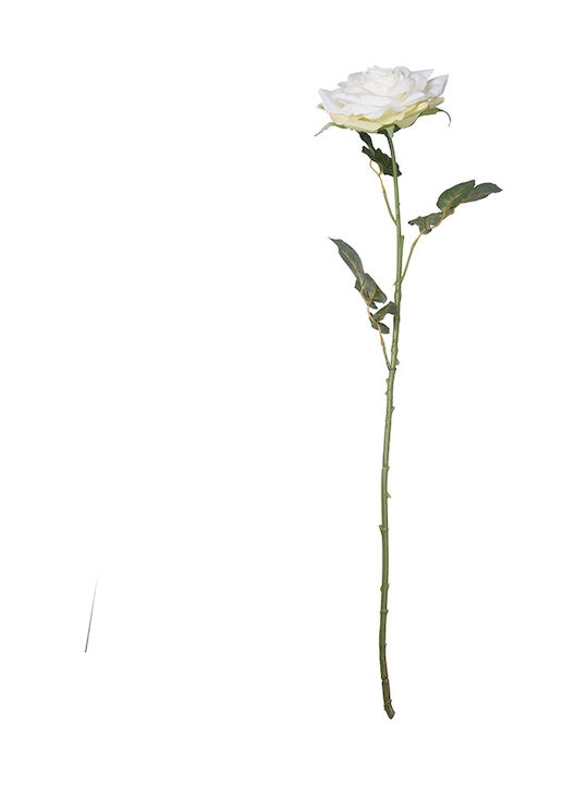 Artekko Ramură Decorativă Artificială Rose White 62cm 1buc