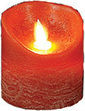 Lianos Christmas Red Battery Candle 10x8cm 4pcs