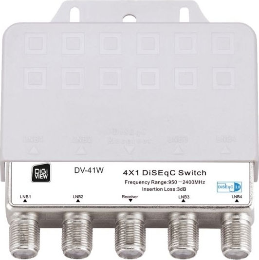 DiGiView DV41W DiSEqC Switch Satellite DV-41W