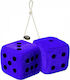 Simoni Racing Decorative Dice of Car Blue Decorative Beads in Blue Color SRBD/B