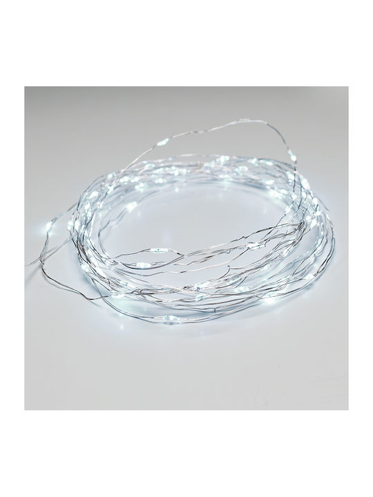 100 Λαμπάκια LED 12.4μ. Ψυχρό Λευκό σε Σειρά
