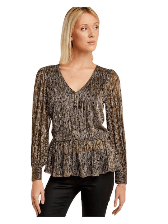 Metallic blouse NAF NAF LHNC48D