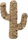 Inart Desktop Decoration Garden Wicker Cactus 31x10x46cm 31cmx10cmx46cm 3-70-823-0236