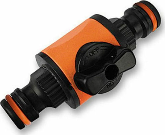 Bradas ECO-PWB2231 Σύνδεσμος Σωλήνων Ποτίσματος με Διακόπτη 10τμχ Μαύρο