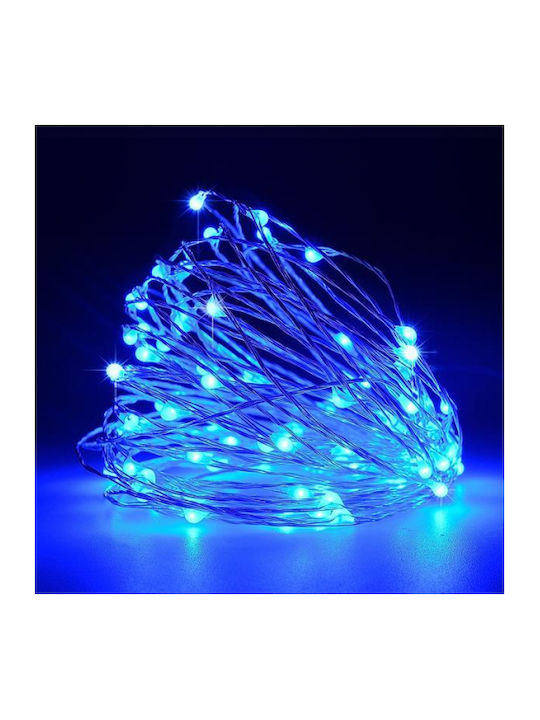 100 Λαμπάκια LED 12.4μ. Μπλε σε Σειρά