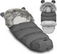 Ricokids Elmi Kinderwagen-Fußsack Gray 95x45εκ.