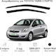 Heko Set Car Windbreakers Front Dark Fime for Toyota Yaris 3D 2005-2011 2 Pieces