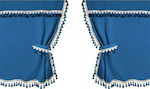 Lampa Oscura Blue Cabin Curtains Set 2 pieces