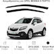 Heko Set of Windbreakers Front Car Dark Fime for Opel Mokka 2pcs