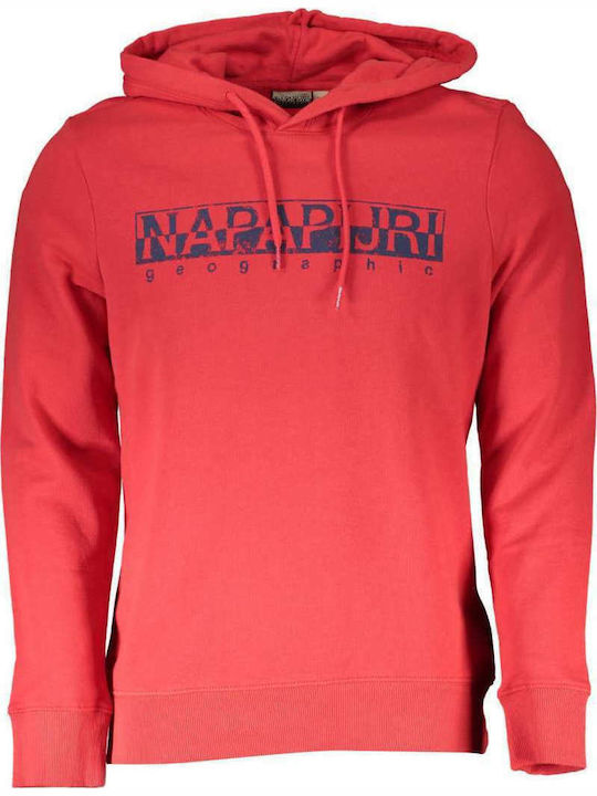 Napapijri Bolano Men's Sweatshirt with Hood Red