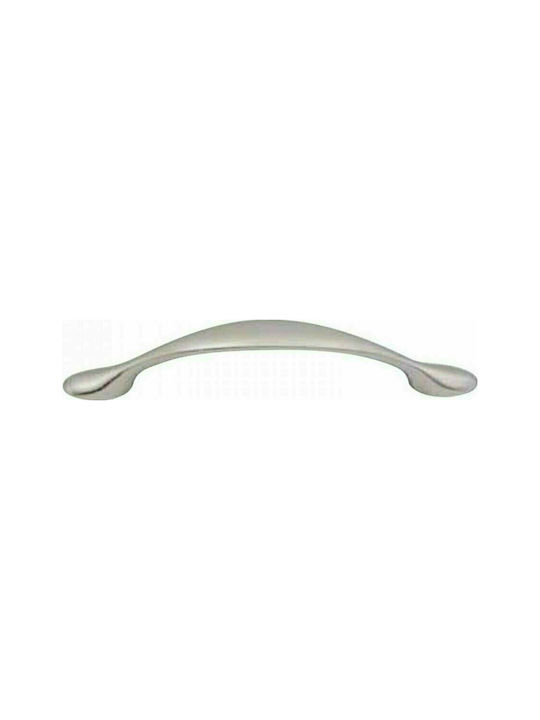 Import Hellas Metallic Furniture Handle 8845 Ματ Νίκελ Ø96mm (Hole Centers 96mm)