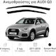 Heko Set of Windbreakers Front Car Dark Fime for Audi Q3 2pcs