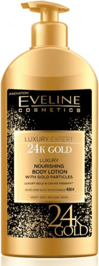 Eveline Luxury Expert 24Κ Ενυδατικό Serum Σώματος με Βούτυρο Καριτέ για Ξηρές/Πολύ Ξηρές Επιδερμίδες 350ml