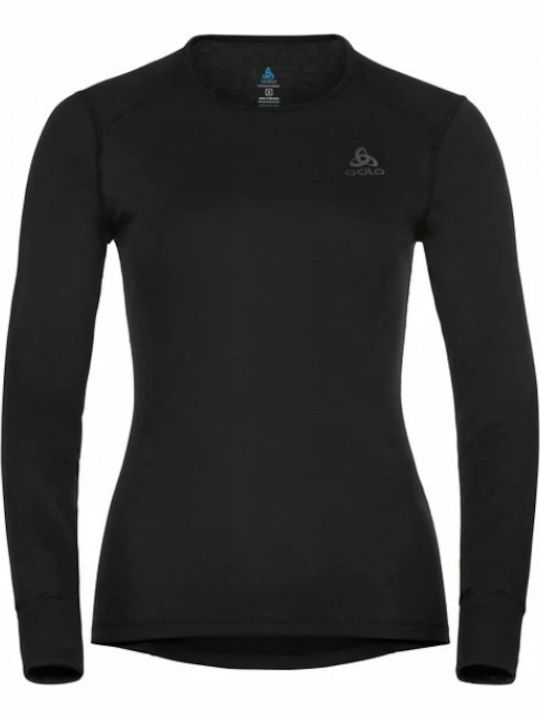 Odlo Active Warm Eco Γυναικεία Ισοθερμική Μακρυμάνικη Μπλούζα Μαύρη