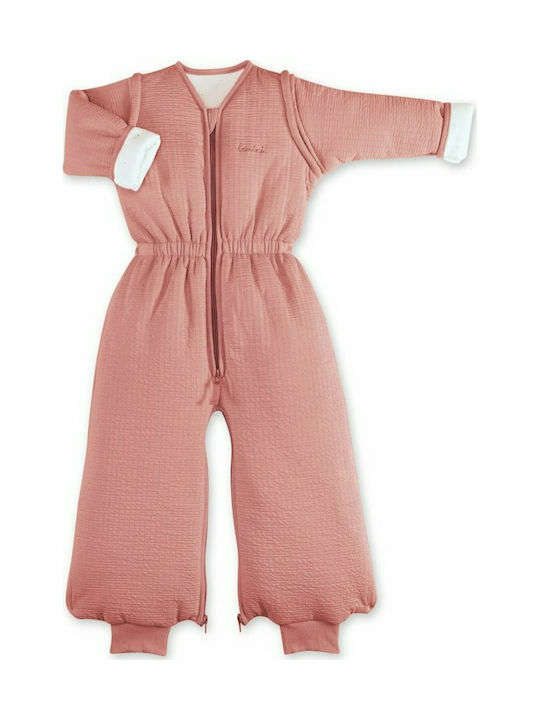 Bemini Winter Baby Sleeping Bag with Detachable Sleeves Pink