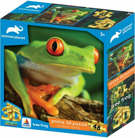 Kids Puzzle Animal Planet Tree Frog for 3+ years+ Years 48pcs Prime3D