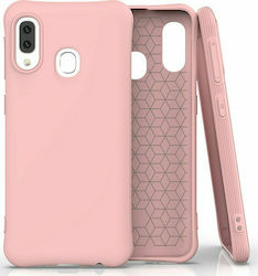 Hurtel Soft Silicone Back Cover Pink (Galaxy A20e)