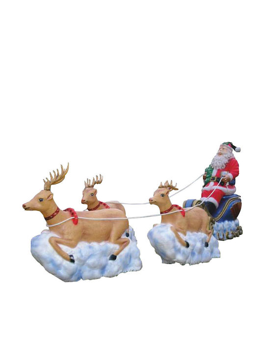 Inflatable Illuminated Santa Claus Electric in Sleigh
