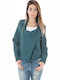 Women's Short Sports Jacket for Winter Blue