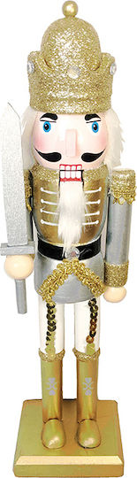 Aca King Wooden Christmas Nutcracker 60cm Gold