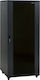 Central Boden Rack-Schrank 27U mit 2 Türen 80x100x140cm Schwarz 4000 5 960 27/C