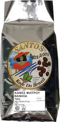 Santos Extra Καφές Φίλτρου Βανίλια με Άρωμα Vanilla 1000gr