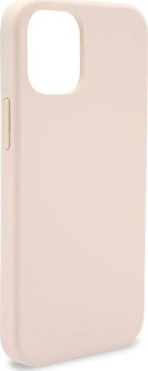 Puro Icon Umschlag Rückseite Silikon Rosa (iPhone 12 Pro Max)