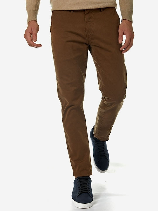 Trousers Chino in Slim Fit Brown