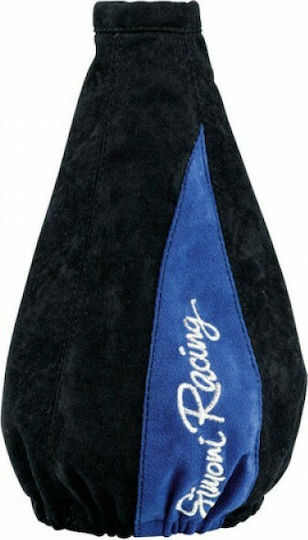 Simoni Racing Schicht-Stiefel Geschwindigkeitshügelgriff Wildleder Schwarz/Blau
