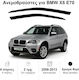 Heko Set of Windbreakers Front Car Dark Fime for BMW X5 5D E70 2006-2013 2pcs