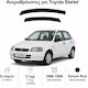 Heko Set of Windbreakers Front Car Dark Fime for Toyota Starlet EP90 5D 1996-1999 2pcs