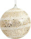 Lianos Christmas Plastic Ball Ornament Gold 8cm