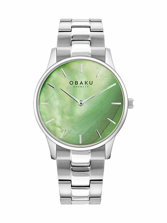 Obaku Lyng Lille Jade Ρολόι Μπαταρίας με Μεταλλικό Μπρασελέ Obaku Lyng Lille Jade Ρολόι Μπαταρίας με Μεταλλικό Μπρασελέ