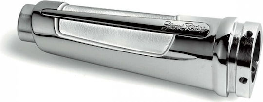 Simoni Racing Car Handbrake Lever White-Inox Drop Handbrake Lever in Silver Color SRFX7/W