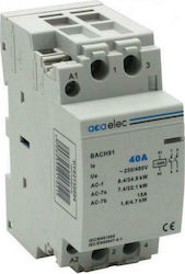 Aca Phase Relays Strom 25A Double Pole with Voltage 230V 2M 25Α 2NO DY02130025