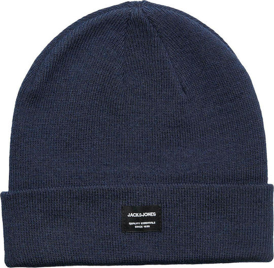 Beanie Männer Beanie Gestrickt in Marineblau Farbe
