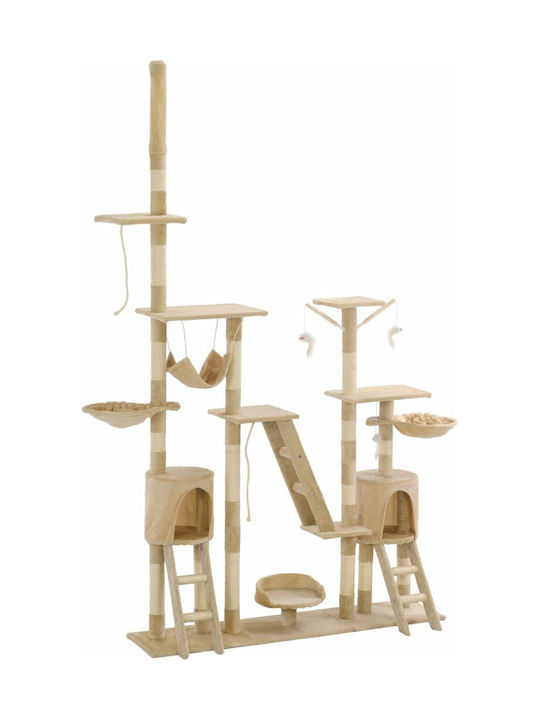 vidaXL Scratching Post Cat Trees Beige Ceiling ...