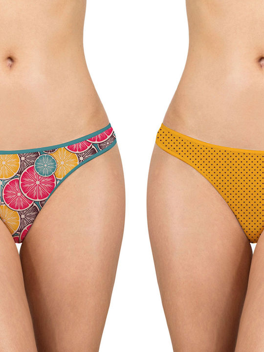 Walk Rio Damen Brasilien 2Pack Green/Yellow