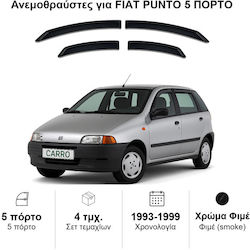 Heko Set Deflectoare Vânt Față și Spate Dark Fime Pentru Fiat Punto 4 Bucăți 15161