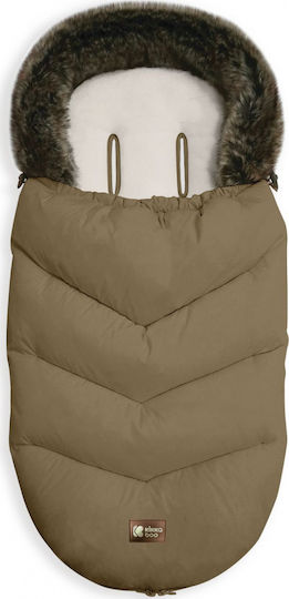 Kikka Boo Luxury Fur Stroller Footmuff with Fleece Lining 95x45cm Beige