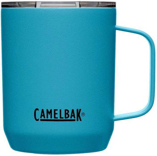 Camelbak Camelbak Camp Mug SST Thermos Bottle Stainless Steel BPA Free 350ml Light Blue with Mouthpiece