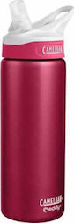 Camelbak Eddy Bottle Thermos Stainless Steel BPA Free Red 600ml with Mouthpiece and Loop 1289601960