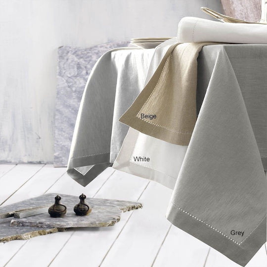 Rythmos Tischtuch Inez White 140x220cm