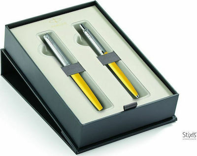 Parker Pen Set Ballpoint with Quill (in a paper cassette) Yellow CT in a case