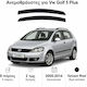 Heko Set of Windbreakers Front Car Dark Fime for Volkswagen Golf Plus 2pcs