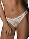 Luna Honeymoon Women's Brazil with Lace White 24030