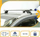 K39 King2 120cm. for Cars with Factory Bars (with Roof Rack Legs and Lock) Silver