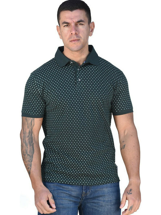 Biston Men's Short Sleeve Blouse Polo Green