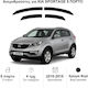 Heko Set deflectoare de vânt Dark Fime pentru Kia Sportage 4buc