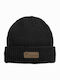 Beanie Beanie with Rib Knit in Black color